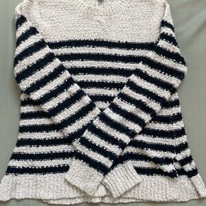 Striped Black and White Women's Sweater